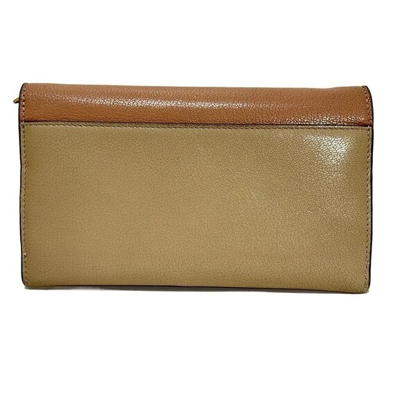 Auth DIOR/ChristianDior Saddle Wallet - Beige Pink Beige Leather - Picture 5 of 8